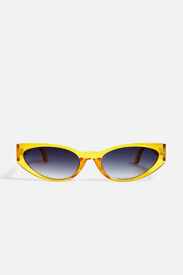 Urban Outfitters – Sonnenbrille „Skylar“ in Gelb mit Gänseblümchen-Cut-outs #3