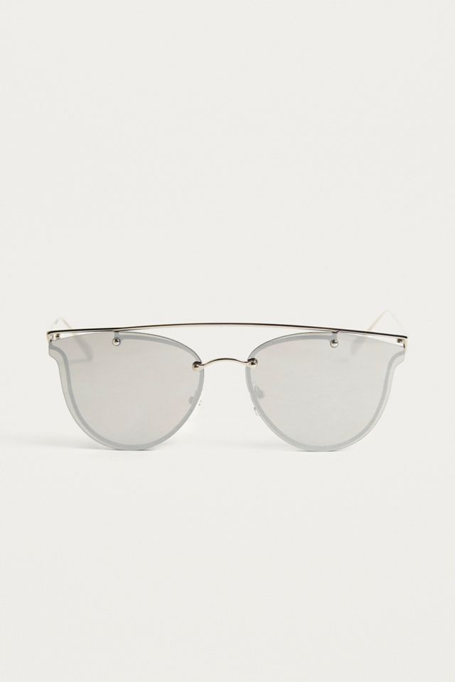 Flat Long Brow Bar Sunglasses #3