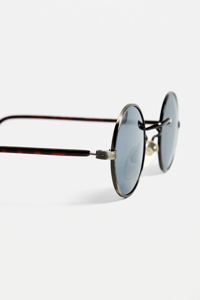 Hindsight Vintage Mahoney Silver Mirror Sunglasses #3