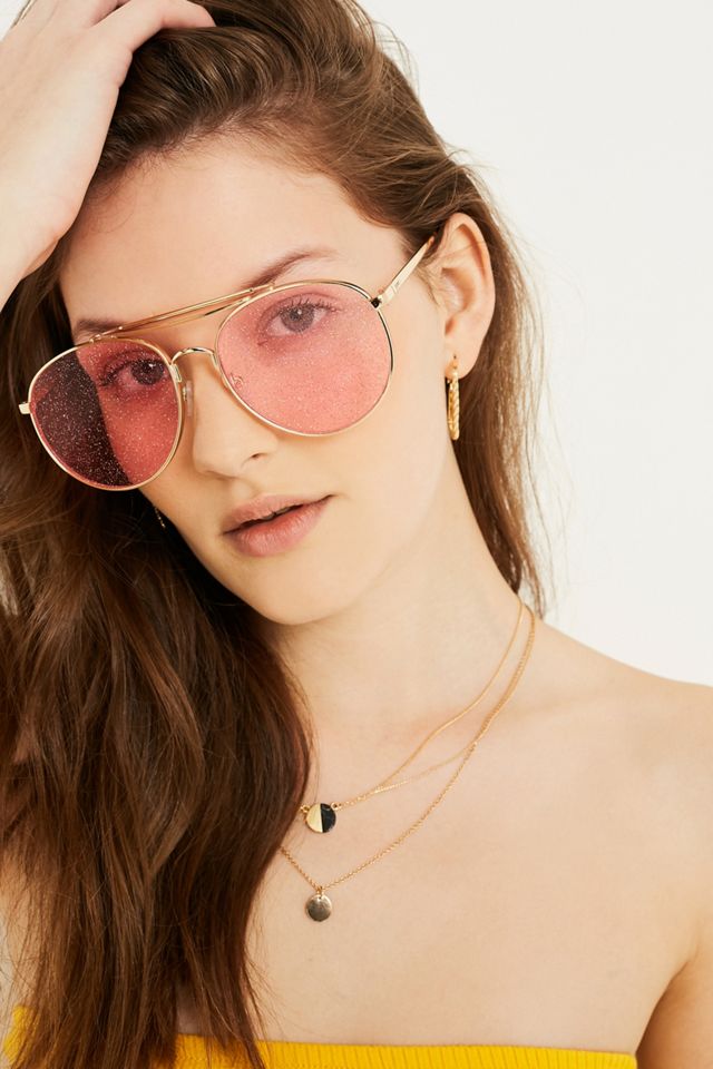 Planet i - Lunettes de soleil aviateur à paillettes Space Cowboy #1