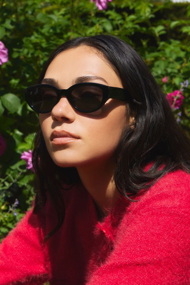 A.Kjaerbede Winnie Schwarze Sonnenbrille