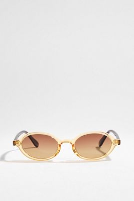 Meller Yellow & Brown Oba Sunglasses