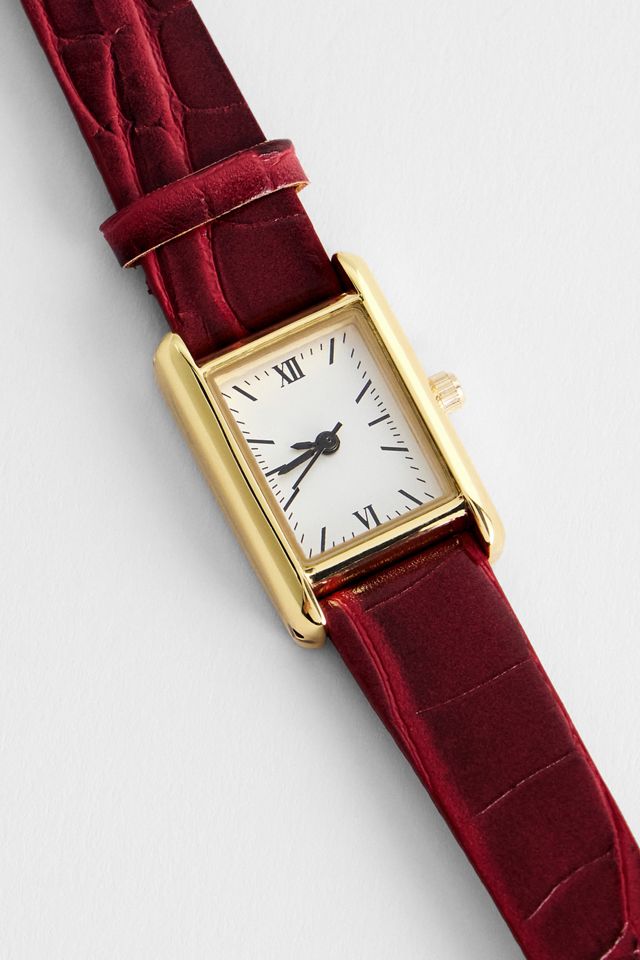Silence + Noise Red Croc Watch #2