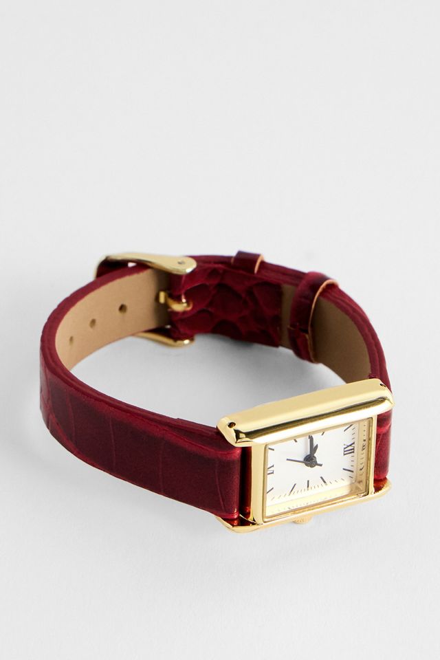 Silence + Noise Red Croc Watch #3