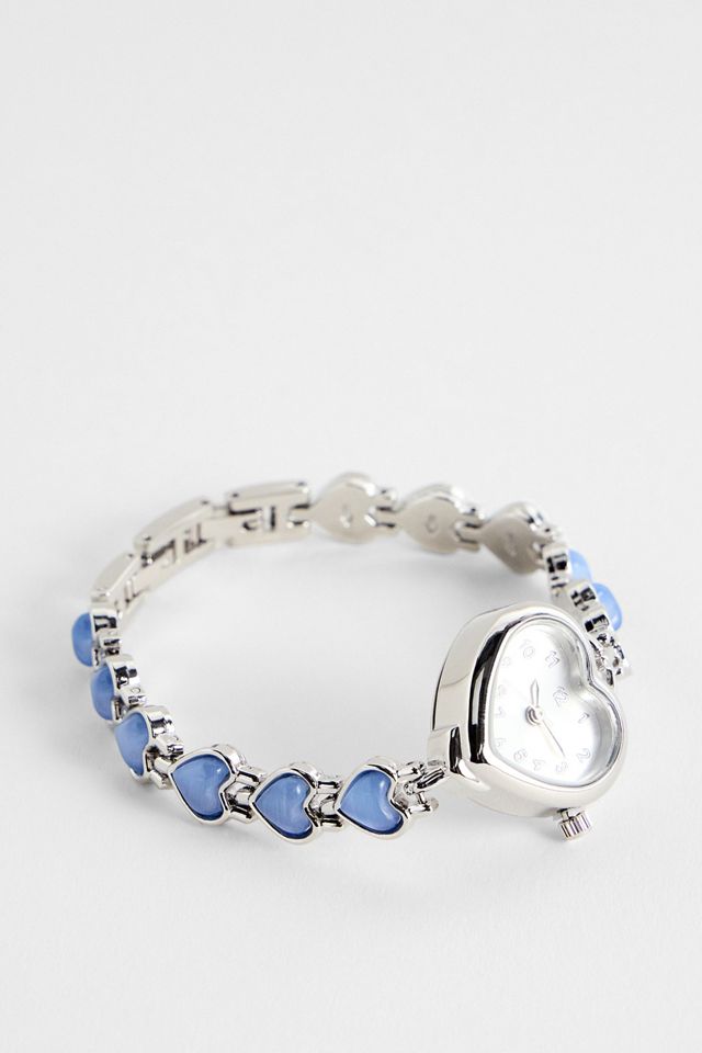 Silence + Noise Baby Blue Heart Watch #3