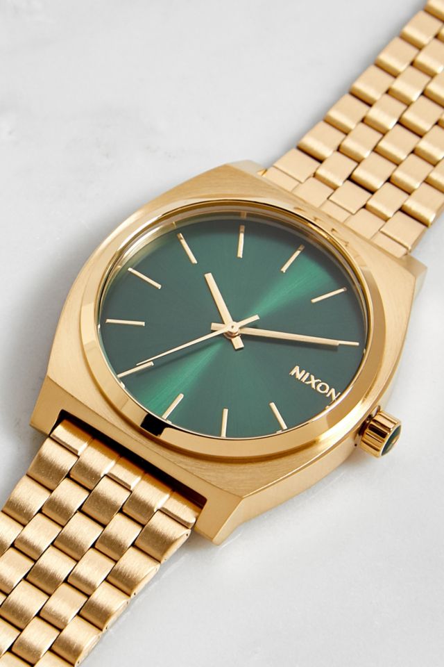 Nixon gold and online green watch