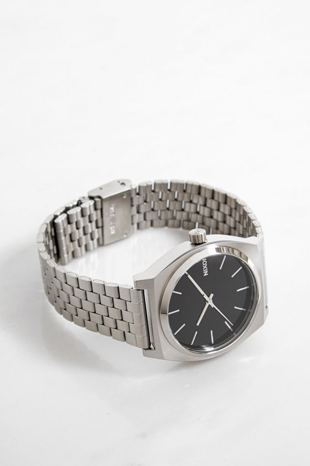 Nixon Time Teller Reloj Silver & Black #2