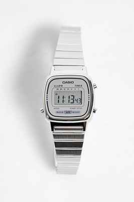 Casio LA670WEA-7EF Orologio Donna Digitale Retrò – Bracciale In Metallo, Cronometro E Sveglia
