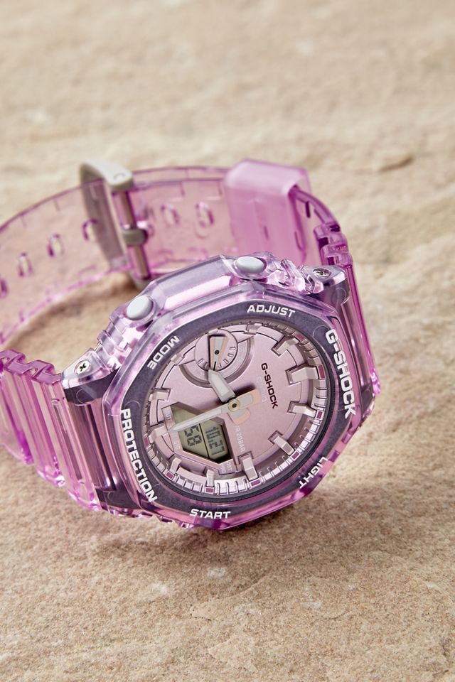 CASIO GMA-S2100SK-4AER Pink Metallic Dial Watch | Urban Outfitters UK