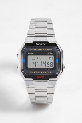 Casio A163WA Vintage Silver Watch | Urban Outfitters UK