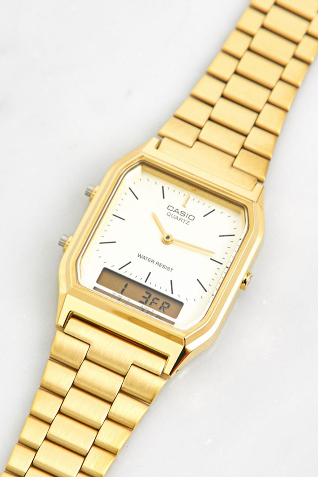 Casio AQ230 Vintage Gold Watch #1