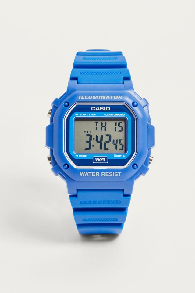 Casio blue 2025 illuminator watch