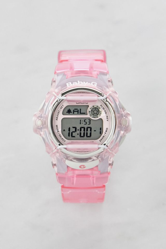 Casio Transparente Armbanduhr BG 169R 4ER Baby G in Rosa