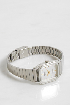 Montre Femme Casio Collection LQ-400D-7AEF - Cadran Argenté Aiguilles - Boîtier Acier - Neuve Avec Boîte