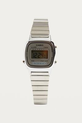 Casio silver 2024 mini digital watch