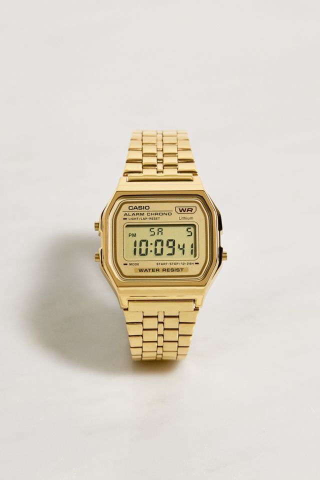 Casio A158WETG Gold Watch | Urban Outfitters UK