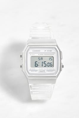 casio clear watch