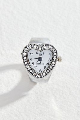 Silence + Noise Herz Uhr Ring