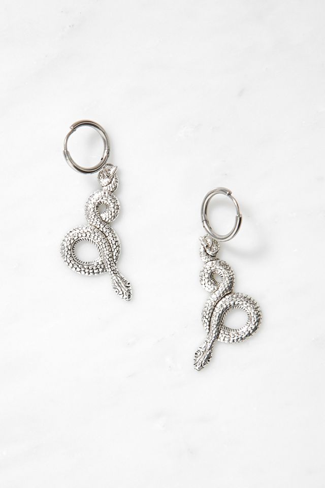 Regal Rose Moira Snake Wrap Sterling Silver-Plated Earrings