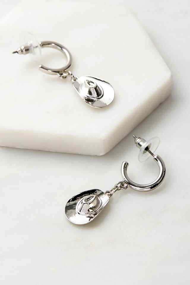 Cowboy Hat Charm Earrings #1