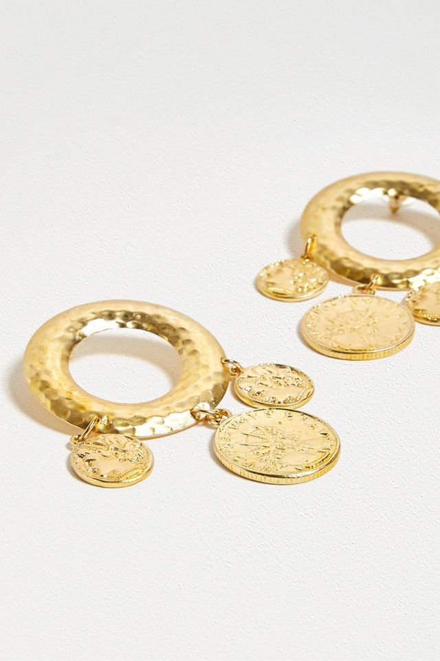Statement-Ohrringe im Boho-Style in Gold #1