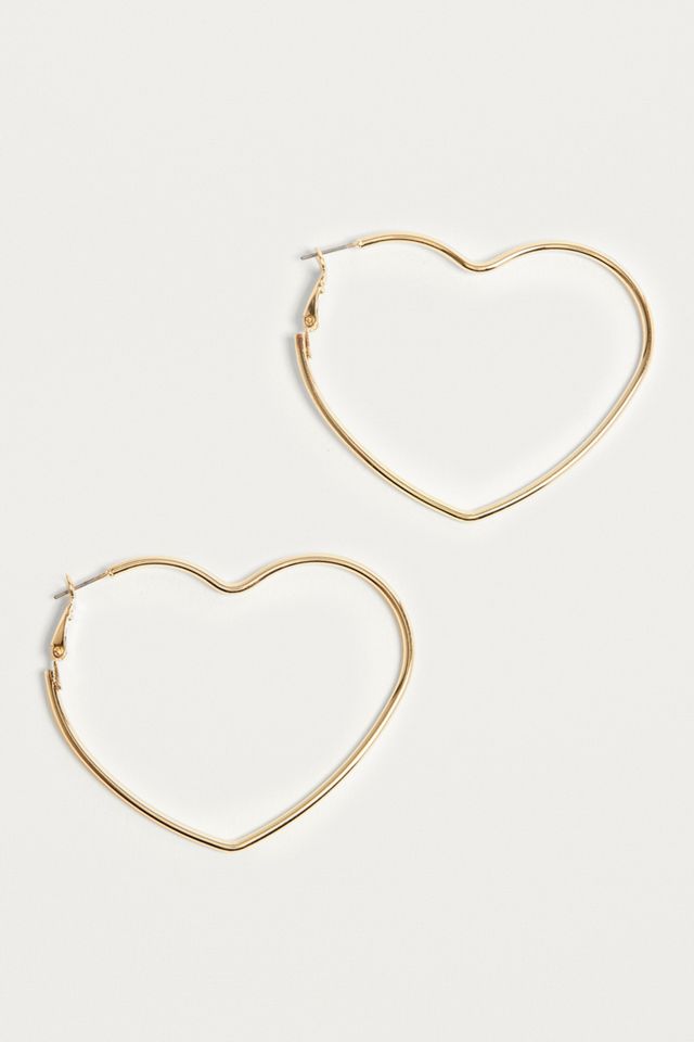 Premium Heart Hoop Earrings #1