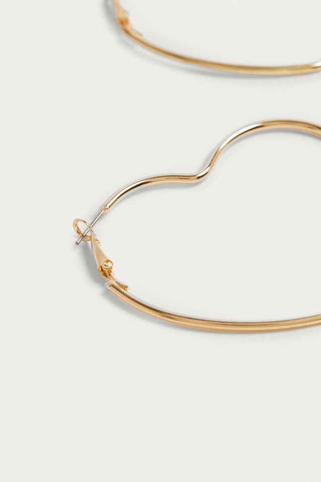 Premium Heart Hoop Earrings #2