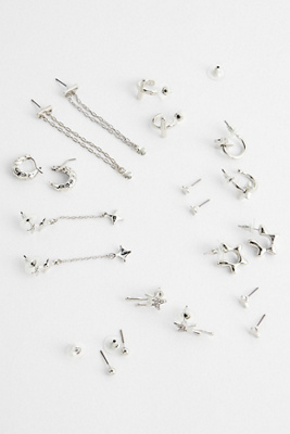 Boucles d'oreilles empilables en croix - Lot de 10 en taille: TAILLE UNIQUE - Silence + Noise - Modalova