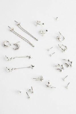 Paquete de 10 Aretes Apilables Cross Silence + Noise