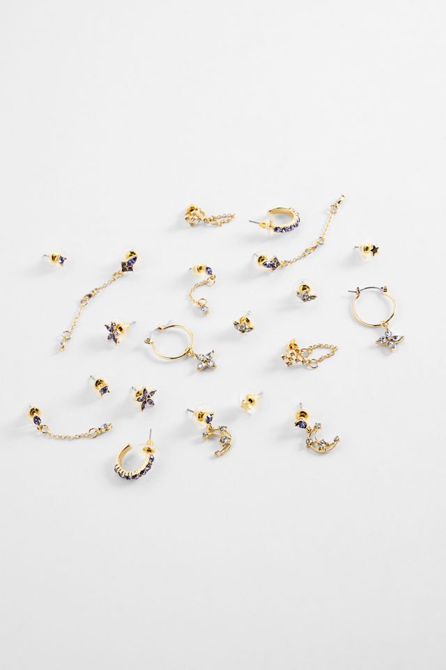 Silence + Noise Celestial Stacking Earrings 10-Pack #3