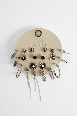 Boucles d'oreilles empilables vintage Gem 10 pièces en taille: TAILLE UNIQUE - Silence + Noise - Modalova