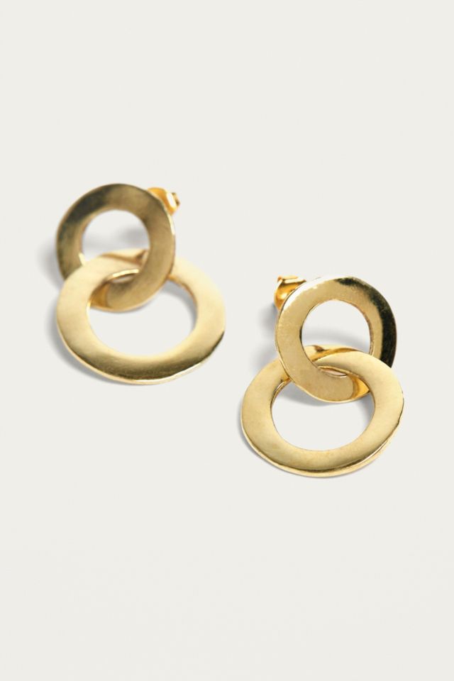 MADE Double Ring Stud Earrings | Urban Outfitters UK