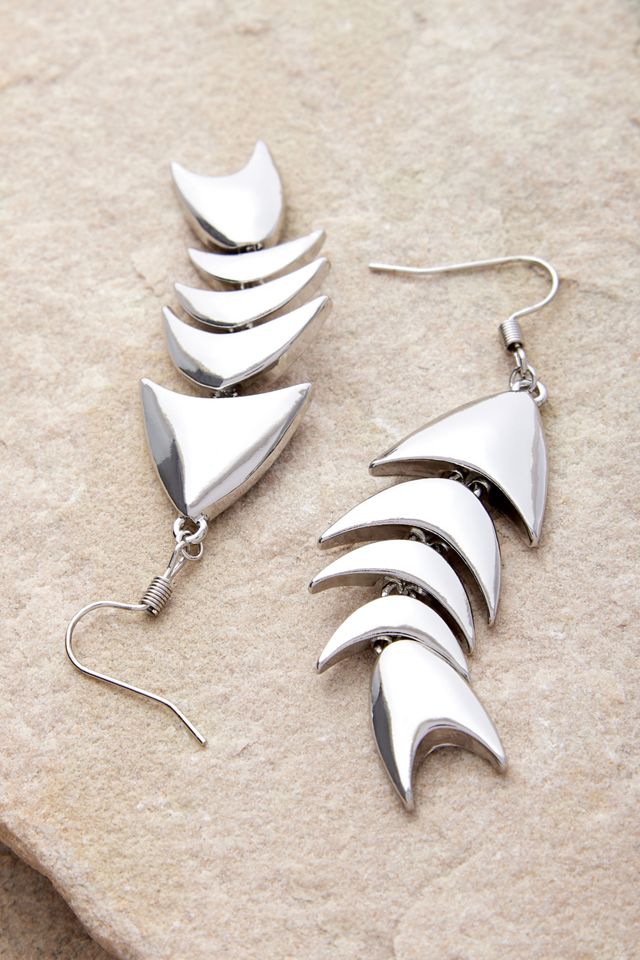 Silence + Noise Fish Drop Earrings #1