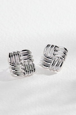 Silence + Bruit Boucles d'oreilles carrées épaisses par en taille: TAILLE UNIQUE - Silence + Noise - Modalova