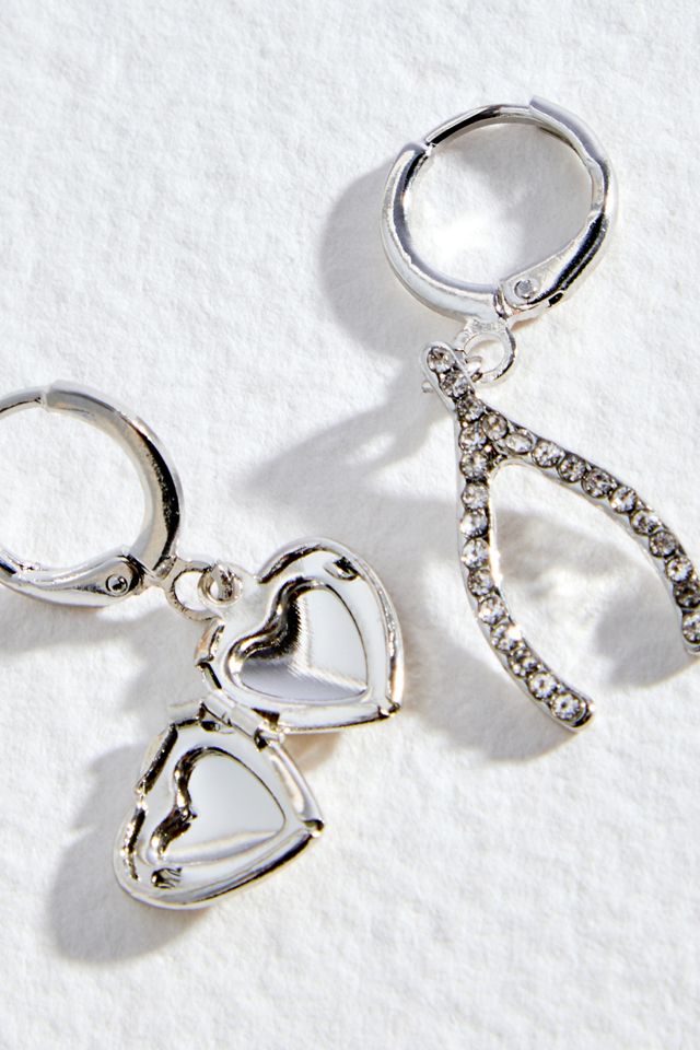 Orecchini a cerchio portafortuna Silence + Noise #1