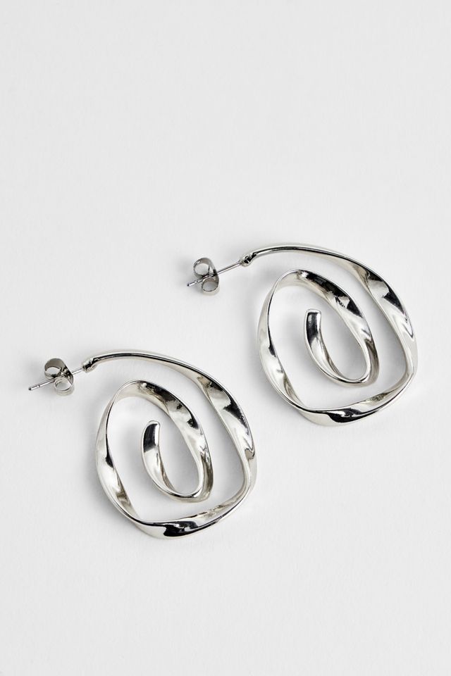 UO Swirl Hoop Earrings #1