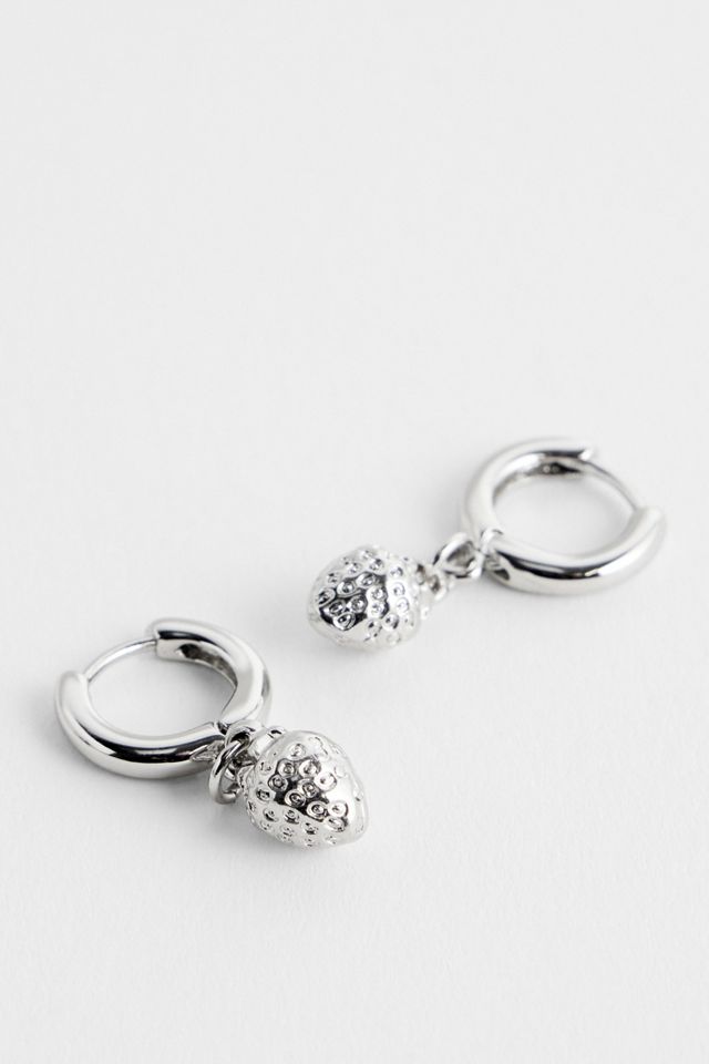 Boucles d'oreilles Silence + Noise Fraise #1