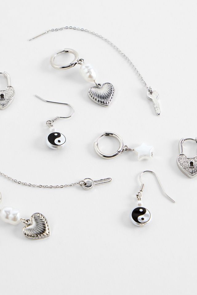 UO Yin Yang Stacking Earrings 5-Pack #2