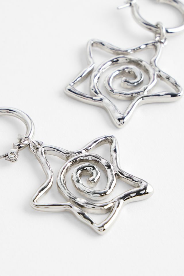UO Swirl Star Hoops #2