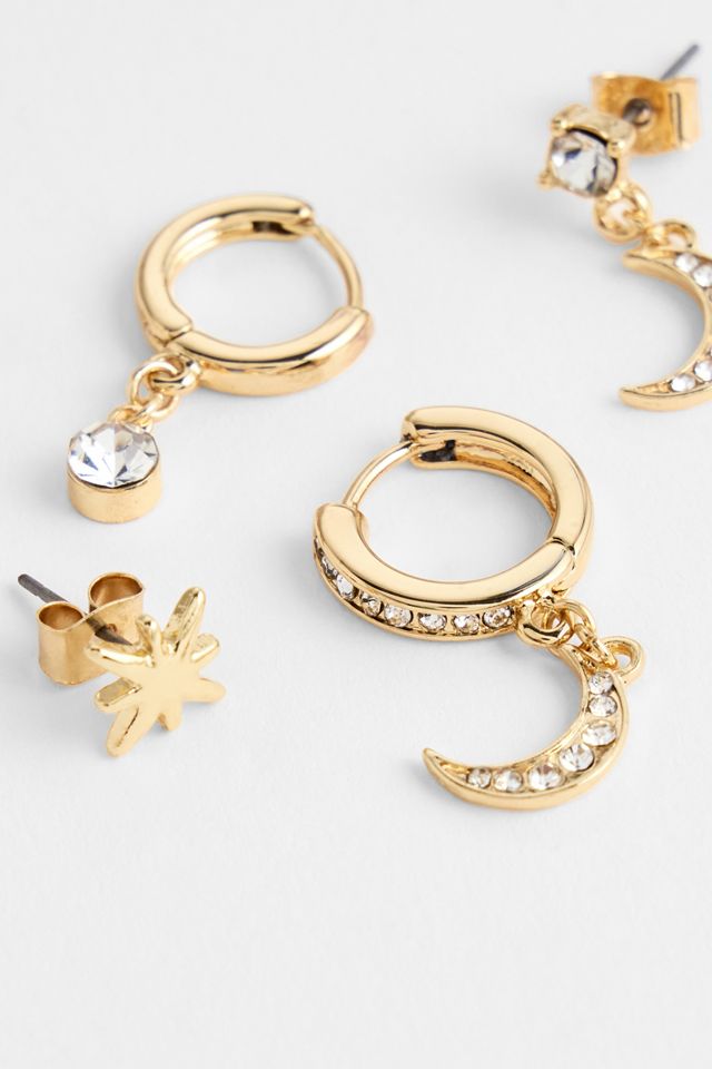 Silence + Noise Star Stacking Earrings #1