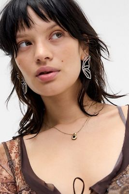 UO Ohrringe mit Diamant-Schmetterling