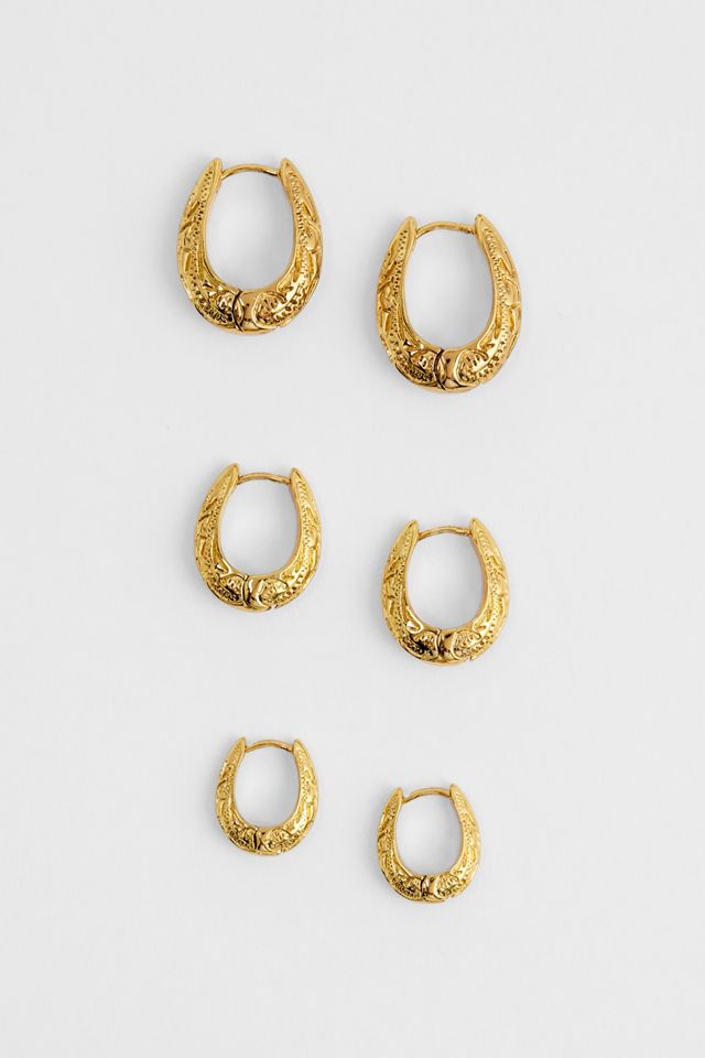 UO Goldene Werkzeug-Creolen 3er-Pack #1