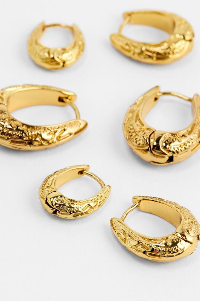 UO Goldene Werkzeug-Creolen 3er-Pack #2