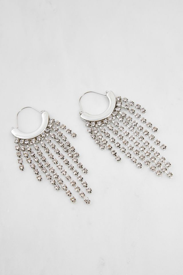 Diamante Drop Diamond Earrings #2