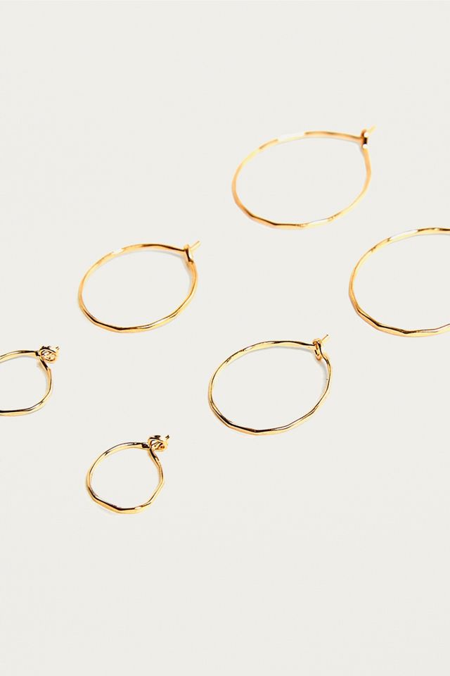Textured Hoop Earrings 3-Pack #2