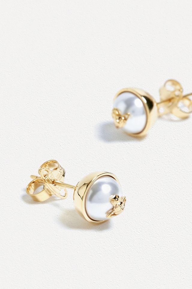 Vivienne Westwood Olga Gold Earrings | Urban Outfitters UK