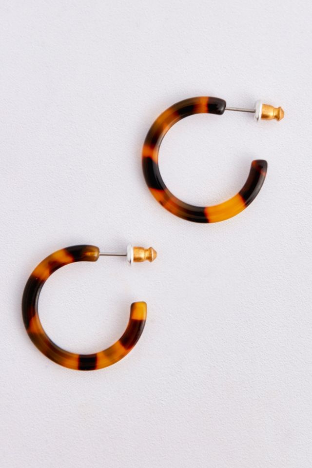 Small Resin Hoop Earrings | Urban Outfitters UK
