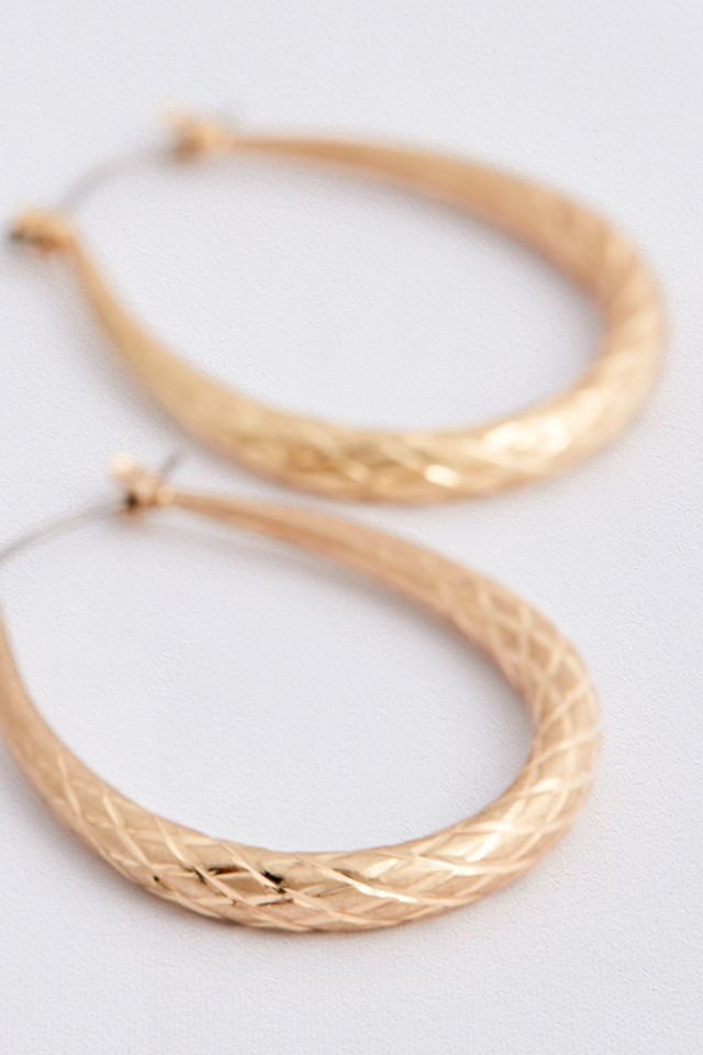 Créoles à motifs gravés #1