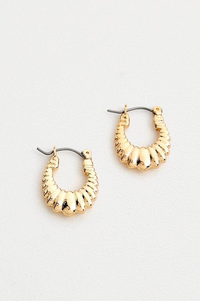 Mini Fan Hoop Earrings #1