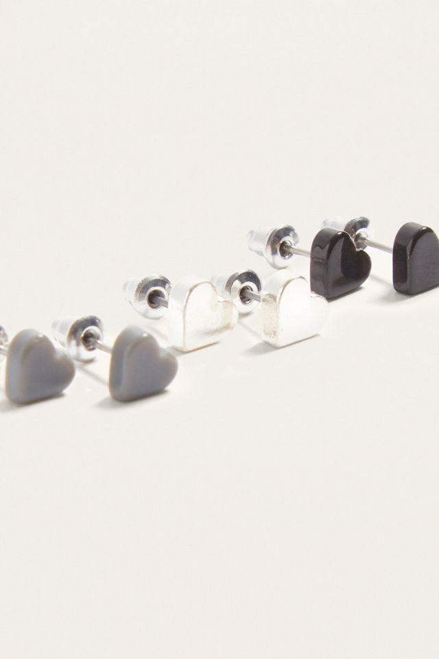 Heart Stud Earrings 3-Pack #2